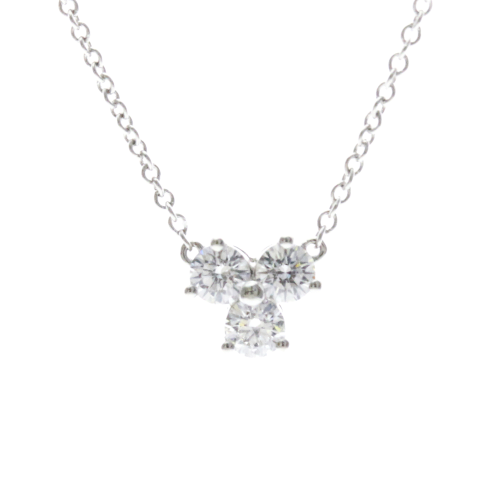 Tiffany Aria Necklace Diamond Platinum Diamond Men,Women Fashion Necklace (Si...